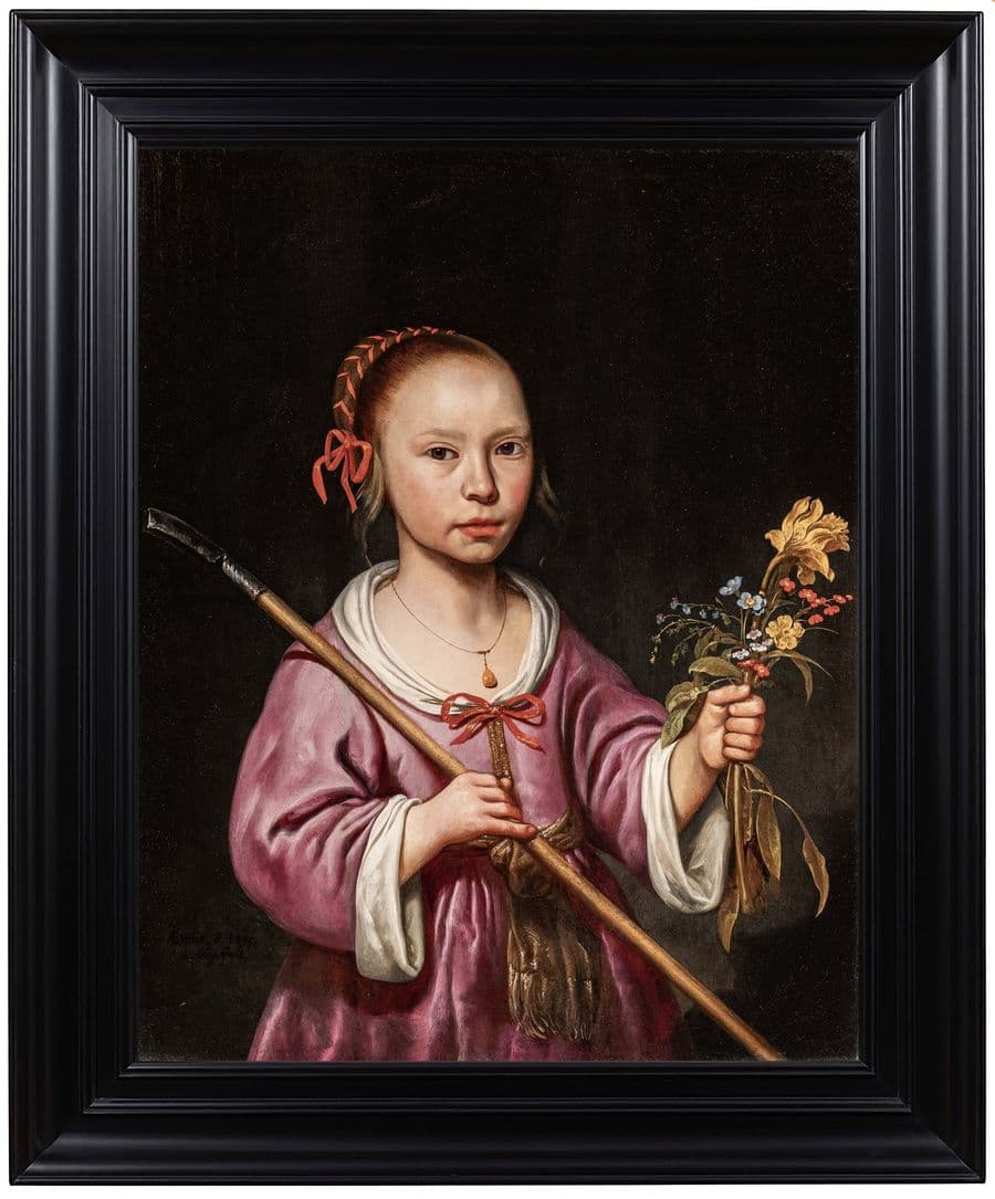 Aelbert Jacobsz. Cuyp — Porträt eines achtjährigen Mädchens als Schäferin, 1655 — Frühlingsauktion 2026, Auktionshaus Zofingen